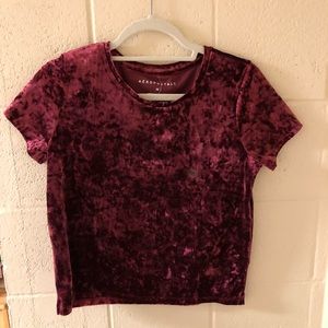 AEROPOSTALE Crushed Velvet Tee